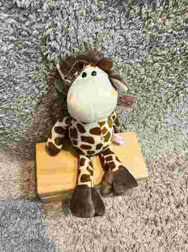 Boneka Nici Jerapah Putih Coklat