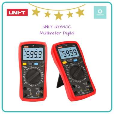 UNI-T UT890C Multimeter Digital True Rms 6000 Hitungan Pengukur Tegangan Arus Kapasitansi Frekuensi