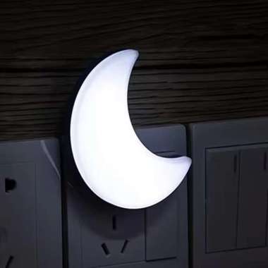 Lampu Tidur Karakter Lucu Sensor Gelap Warna Warni Dekorasi Meja Belajar Kamar Tidur Moon Cloud Mush