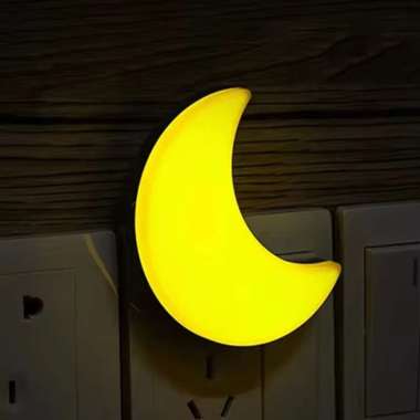 Lampu Tidur Karakter Lucu Sensor Gelap Warna Warni Dekorasi Meja Belajar Kamar Tidur Moon Cloud Mush