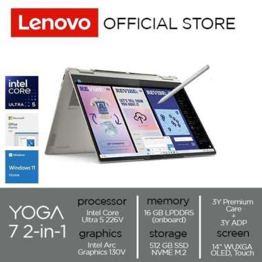Lenovo Yoga 7 2-in-1 14ILL10 Core Ultra 5 226V 16GB 512GB SSD 14" WUXGA OLED Windows 11 Home Single