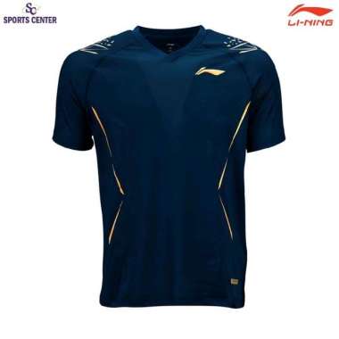 New Kaos / Jersey Badminton Lining Player Series Aeris ATSUB27 Navy S