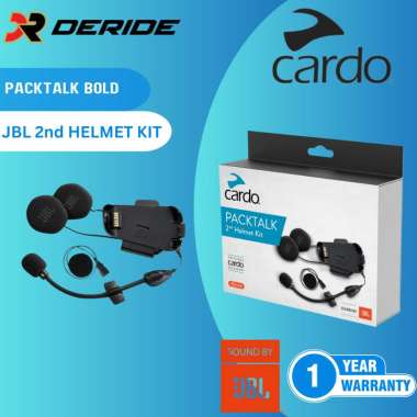 Cardo 2nd Helmet Kit Packtalk Bold Clamp Kit JBL Audio Garansi Resmi PT. PAS