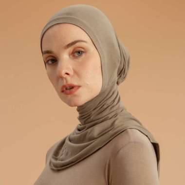 Lozy Hijab - Inner Neck Series 2 (Inner Ciput Ninja Resleting ) Taupe New
