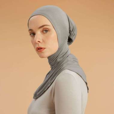 Lozy Hijab - Inner Neck Series 2 (Inner Ciput Ninja Resleting ) Ash Grey New