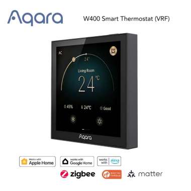 Aqara W400 Smart Thermostat, Matter-Compatible, Whole-Home Climate Control System-WT-A01D Versi Glob