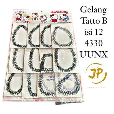 MAINAN ANAK GELANG TATTO BESAR ISI 12 PCS