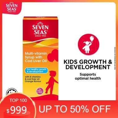 Seven Seas Multivitamin Syrup Anak Cod Liver Oil Original 100%
