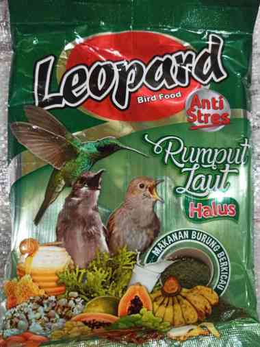LEOPARD Pakan Burung Voer Anti STRESS Pur Halus / Leopard Halus dan kasar hijau halus