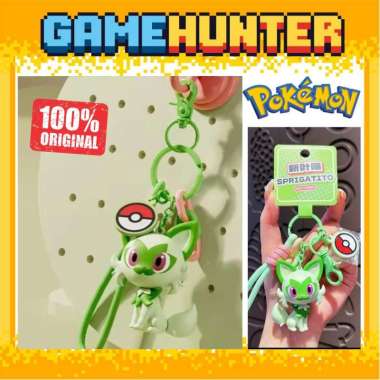 Pokemon Keychain Original Series Figure / Gantungan Kunci Pokemon Original - SPRIGATITO Keychain