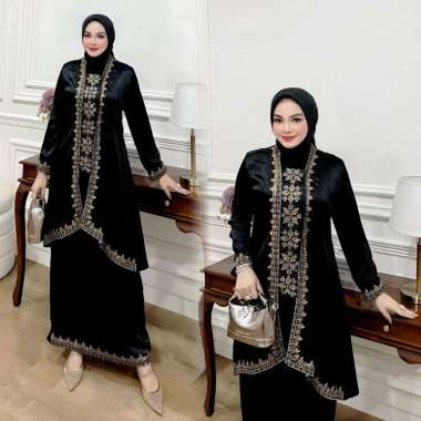 INSTANT COD SETELAN BAJU KURUNG TUNIK KIRANA Setelan Kebaya Bahan Yokohama Premium Full Bordir Extra