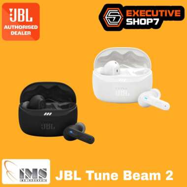 JBL Tune Beam 2 TWS Earphone Bluetooth - Garansi Resmi IMS 1 Tahun - Original White