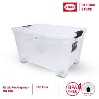 Shinpo - ATLAS Container Box Transparan dengan Roda CB100