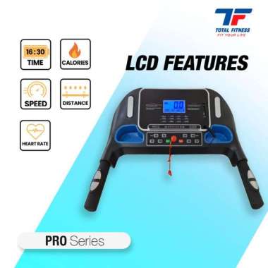 TOTAL FITNESS Treadmill Elektrik Multifungsi TL 619