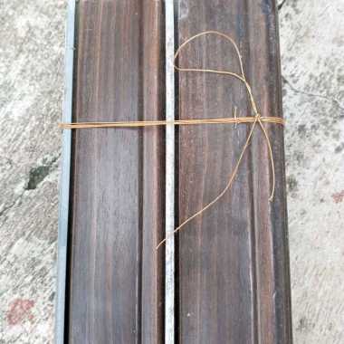 24 pcs 72,5 cm lebihan potongan Slat Daun Rolling Door Besi Tebal 0,5 mm urat kayu