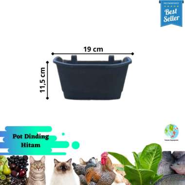 Pot Dinding Cantol Tempel Tip - Pot Tempel Vertical Garden Pot Nara Ukuran 18 Putih