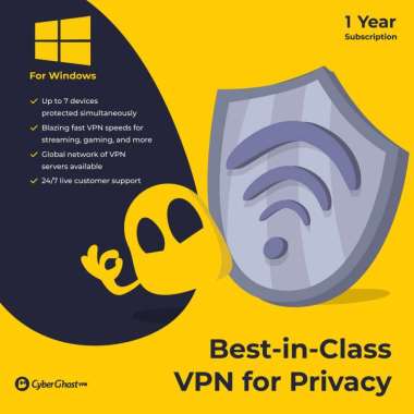 For Windows Software CyberGhost VPN Original 7 Device