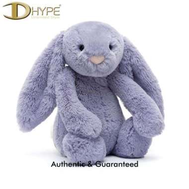 JELLYCAT MEDIUM BASHFUL BUNNY DOLL VIOLA 100% ORIGINAL