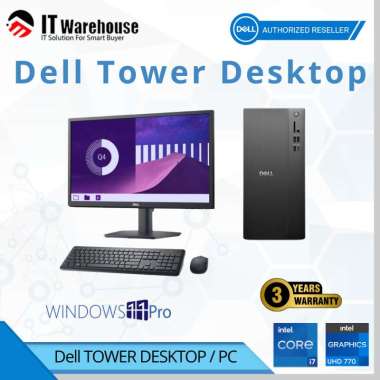 DELL Tower Desktop / PC Dell Tower - Core i7 14700 16GB 1TB Windows 11 Pro 3 Years Warranty