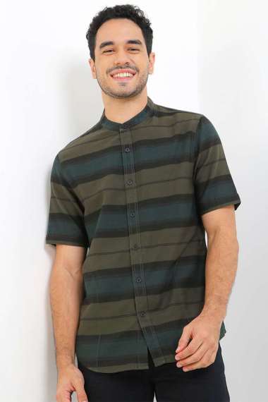 Cardinal Kemeja Koko Lengan Pendek Big Size C2860O06A Green 5XL