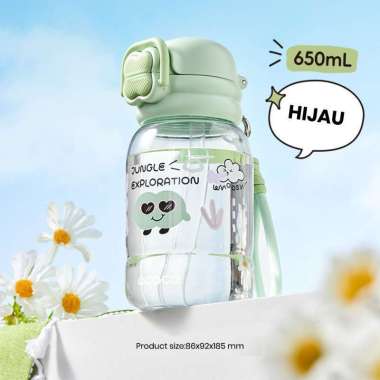 ECOCO Cute Drink Bottle - Botol Minum Cute, Botol Minum Estetik, Botol Air Anak, Botol Air Pelajar, 
