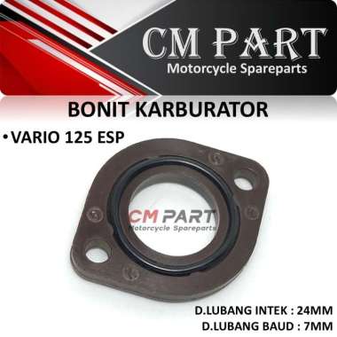 Bonit Ebonit + Oring Insulator Inlet Pipe Fiber Carburator Vario 125 eSP