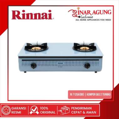 RINNAI RI 712GA(OB) KOMPOR GAS 2 TUNGKU OBSIDIAN BLUE - GARANSI RESMI - OBSIDIAN BLUE