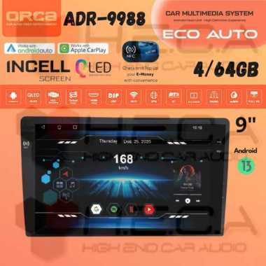 ORCA ADR-9988 Eco Auto Series NFC 4/64 GB Android 9" inch Head Unit Tape Mobil