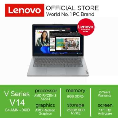 Lenovo V14 G4 AMN - 0XID AMD RYZEN 3 7320U 8GB 256GB 14.0" FHD (UNIT + BONUS ONLY)