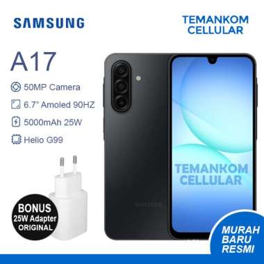 Samsung A17 2025 BARU RAM 16GB 8GB+8GB Extend RAM 8/256 8GB 256GB NFC Garansi Resmi Black + 25W
