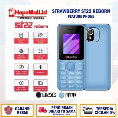 STRAWBERRY ST22 REBORN GARANSI REMI TERMURAH Blue