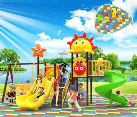 Outdoor Playground Perosotan Besar Ayunan Taman Bermain Anak Playground Set Outdoor Mainan Anak