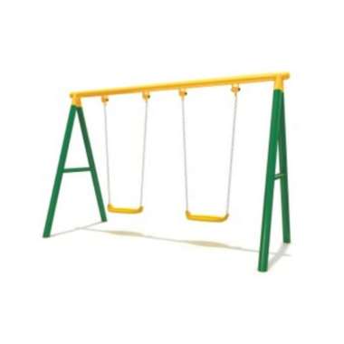 Outdoor Playground Ayunan Double Swing Taman Bermain Anak Playground Set Outdoor Mainan Anak