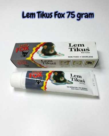 LEM TIKUS FOX 75 GR SANGAT LENGKET, LEM FOX TIKUS TUBE 75GR- Lem Perangkap Tikus Original