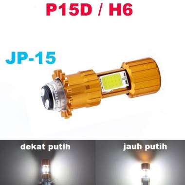 Lampu Utama Bohlam P15D / H6 motor & mobil JP15 warna putih laser Headlamp IP67 super terang AC DC b