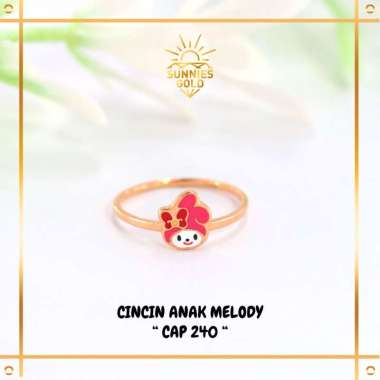 CINCIN ANAK MODEL MELODY LUCU TERBARU EMAS ASLI KADAR 6K (300) & 8K (375) CINCIN ANAK MODEL KARAKTER