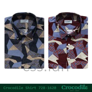 Kemeja Pria Lengan Pendek Crocodile 728-1620 Merah M