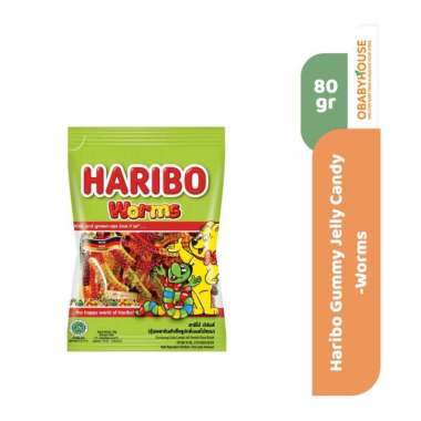 Haribo Gummy Jelly Candy 80 gr - Worms
