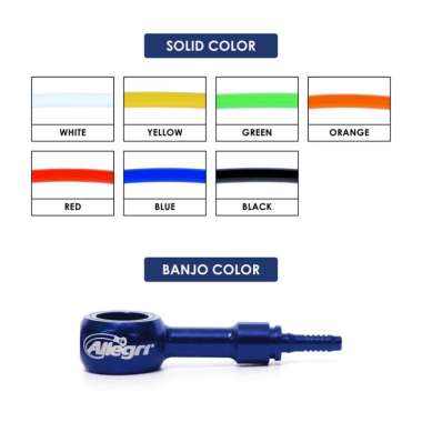 Selang Rem Allegri Yamaha WR 155 Brake Hose Original Belakang B.Biru Solid