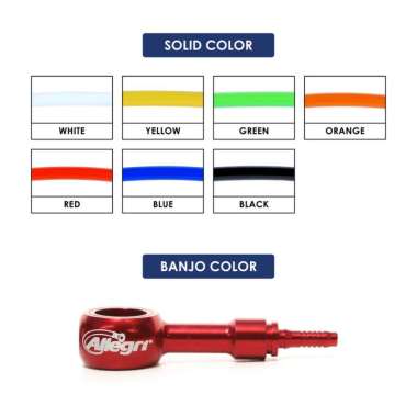 Selang Rem Allegri Yamaha WR 155 Brake Hose Original Belakang B.Merah Solid