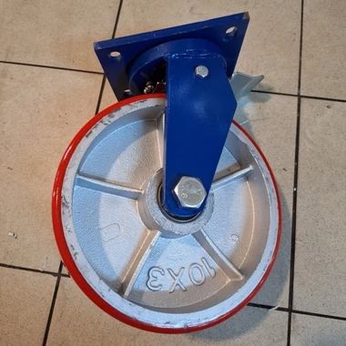 Promo Roda Pu Caster Troli Trolley Super Heavy Duty 4 Inch Hidup Roda ...