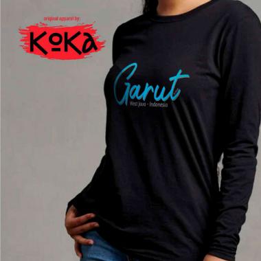 Premium T-shirt - Kaos Khas GARUT Original by KOKA Kangkaos - GRT2 Lengan Panjang L