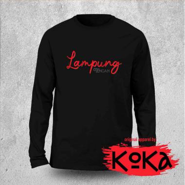 Premium T-shirt - Kaos Khas LAMPUNG TENGAH Original by KOKA Kangkaos - GNS1 Lengan Pendek M