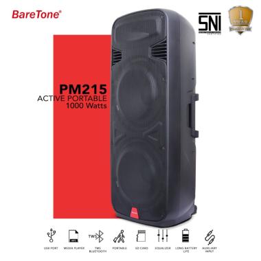 Speaker Portable BareTone PM215 - Type 15 Inch