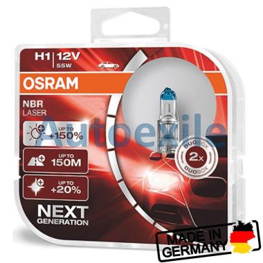 Osram NBR Laser Next Generation H1 NBL Night Breaker Gen2 Lampu Mobil Fiesta Captiva Audi CRV Rio
