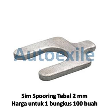 Sim Spooring Mobil Tebal 1 mm 2 mm Shim 1mm 2mm Plat Besi Y Buat Setel Camber Mobil 2mm