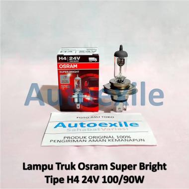Osram Super Bright H4 24V 100/90W 62248SB German Lampu Truk Bohlam Truck Fuso Canter Hino Dutro Isuz