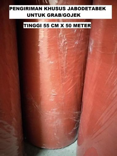 Karpet Talang Air 55 cm x 50 meter Karpet Atap Genteng Merah Flipper