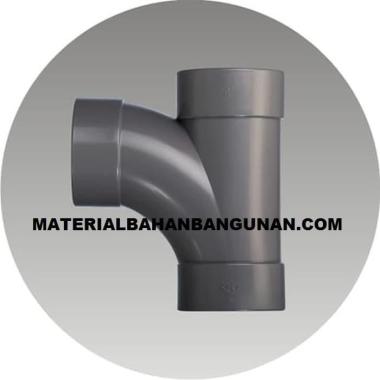Sambungan Pipa Cabang 3 D 8 x 4 90 Derajat Rucika Fitting Pipa TY