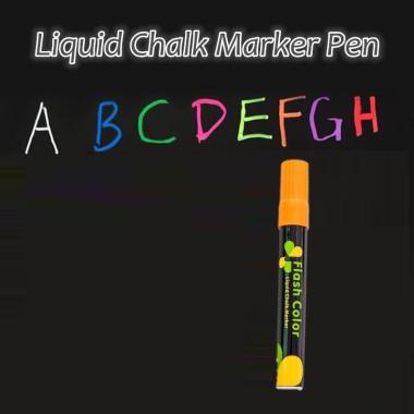 Spidol Marker Chalk Fluorescent Flash color 6MM Led Board Orange